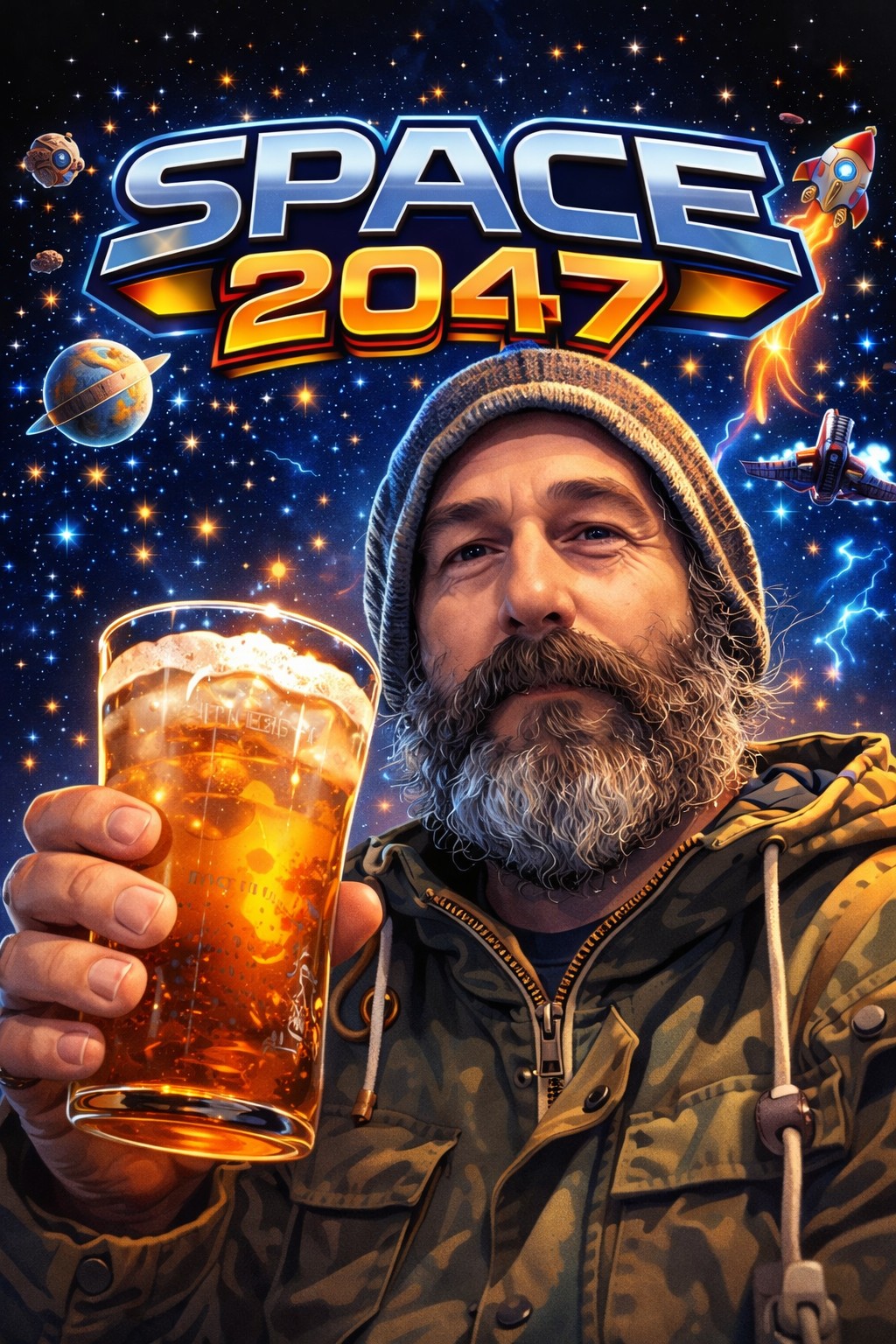 Space 2047 pint in space