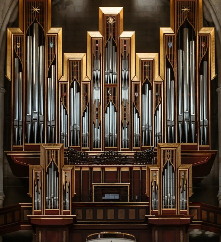 classic organ in church