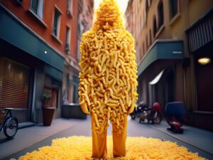 A-man-covered-from-head-to-toe-in-cheesy-macaroni-stood-in-a-street-16-04-2025-at-18-17-54-300x225 Cart