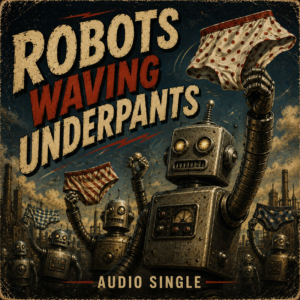 Robots waving underpants