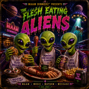 The flesh eating aliens from MAAM album