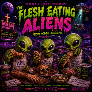 The flesh eating aliens from MAAM dinnerz album